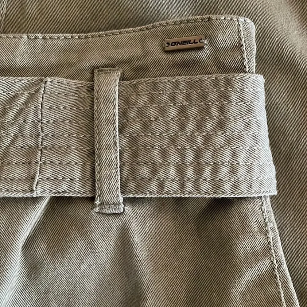 NEW O'Neill Dillon Woven Pants Green Cargo Cuffed Belted Preppy Summer Vacation